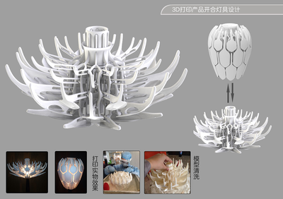 3D打印燈具之開合燈 奔跑的象先生的創(chuàng)意設(shè)計之旅