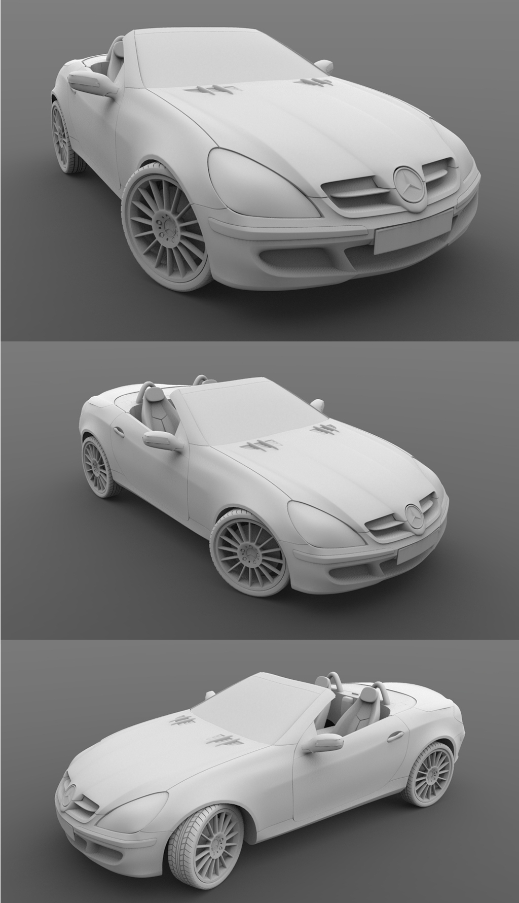 奔馳汽車3D模型素材下載 計算機軟件設計中的關(guān)鍵資源