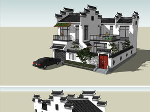 精品現(xiàn)代中式風(fēng)格小別墅SU模型設(shè)計(jì)圖下載與解析