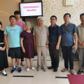 詹天佑嫡孫詹同沛先生攜夫人來建為歷保考察交流